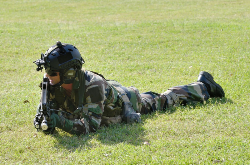 Demonstration militaires parachutistes 2e RPIMa