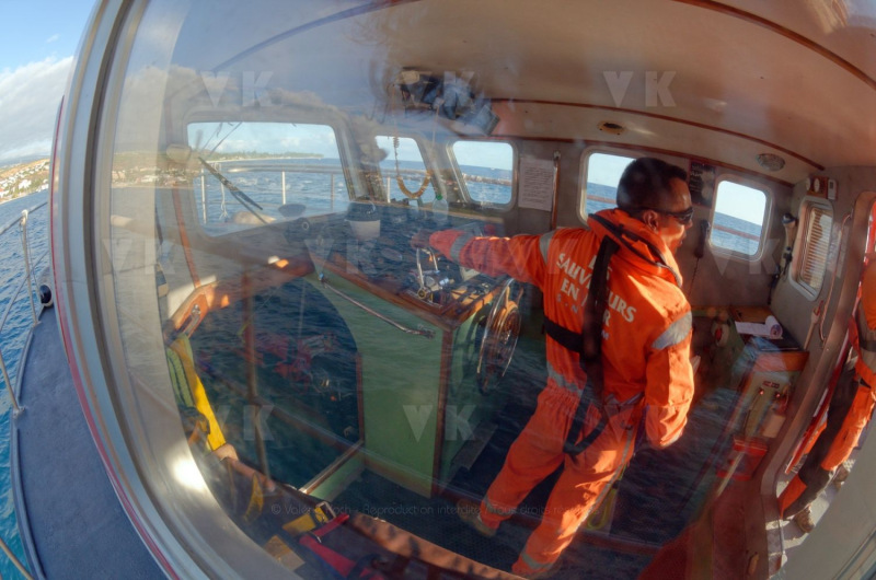 Demonstration de sauvetage avec les acteurs de l'Etat en Mer