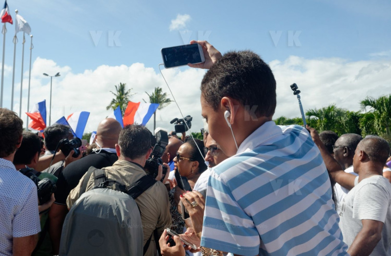 Emmanuel Macron a La Reunion