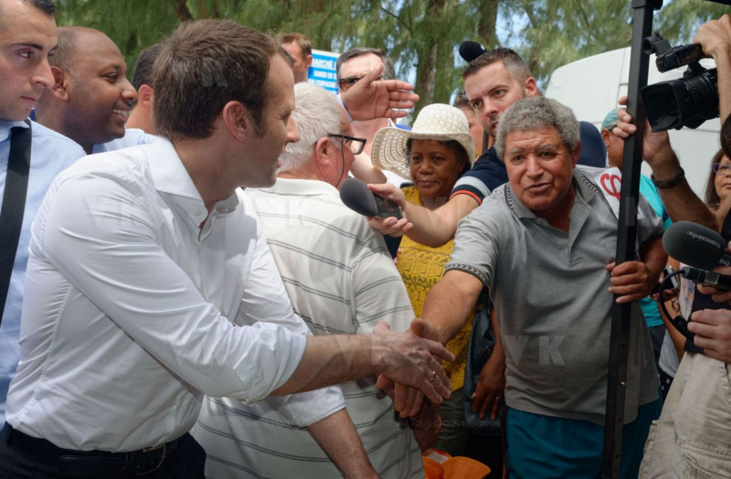 Emmanuel Macron a La Reunion