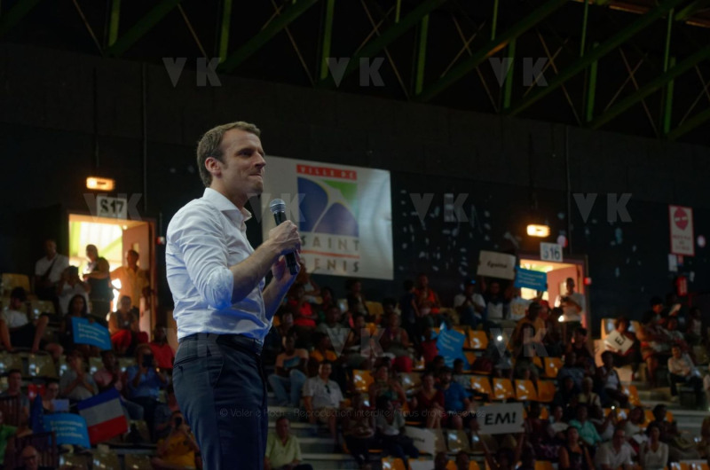 Emmanuel Macron a La Reunion