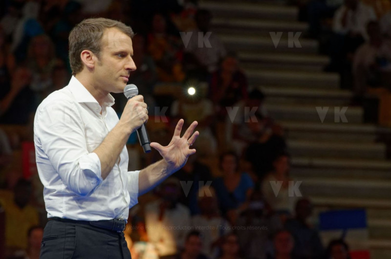 Emmanuel Macron a La Reunion