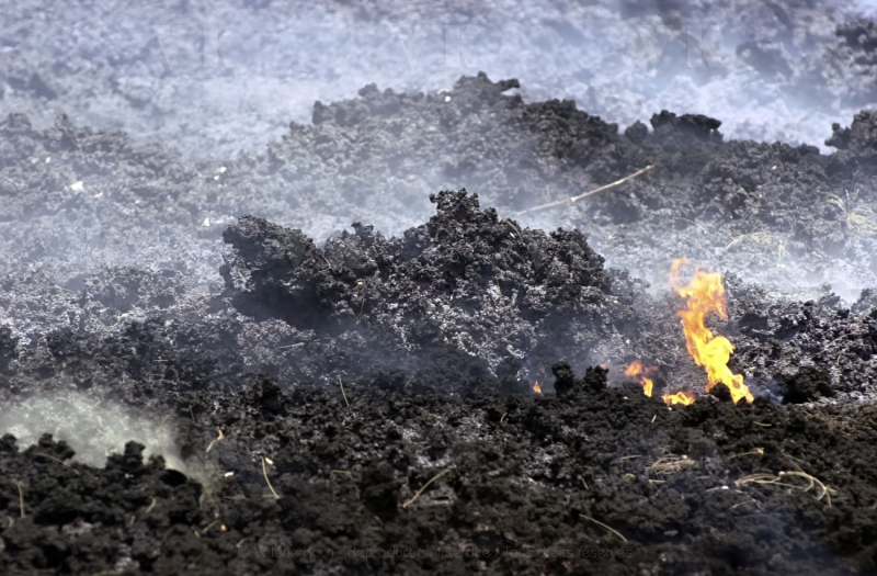 Eruption volcano Piton de la Fournaise La Reunion