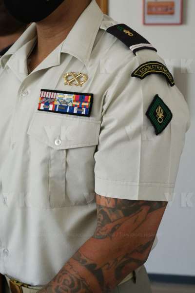 Inauguration a La Reunion du premier bureau de recrutement de la Legion Etrangere. Inauguration in Reunion of the first recruitment office of the Foreign Legion.