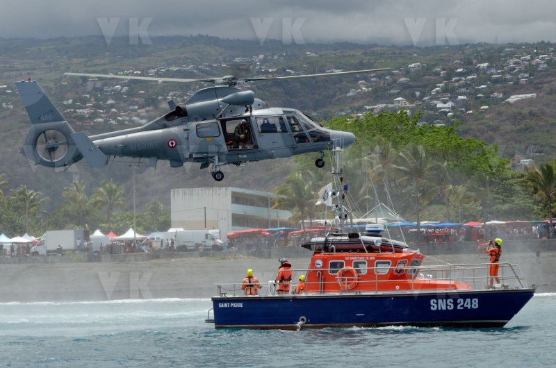Demonstration SNSM pour les 10 ans de la station de Saint-Gilles-les-Bains
