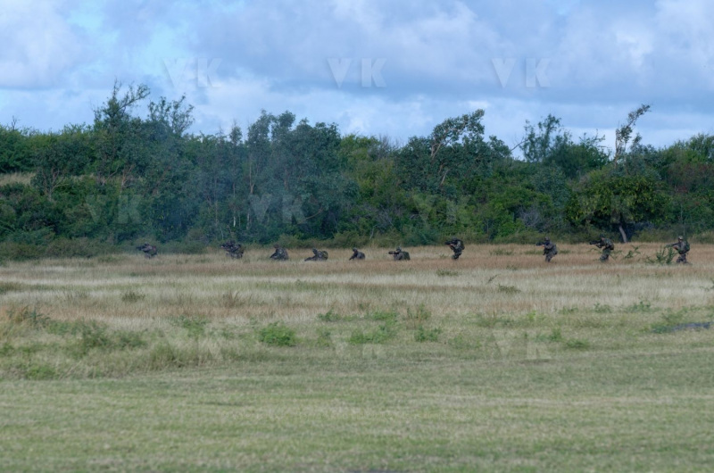 Exercice militaire parachutistes 2e RPIMa