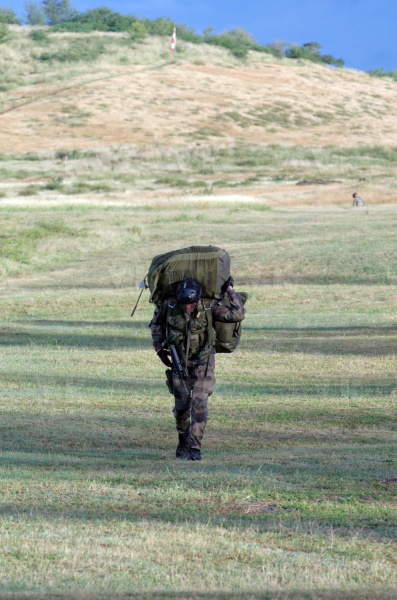Exercice militaire parachutistes 2e RPIMa