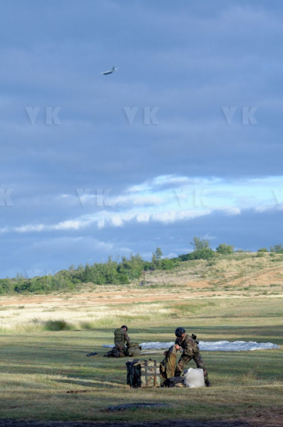 Exercice militaire parachutistes 2e RPIMa