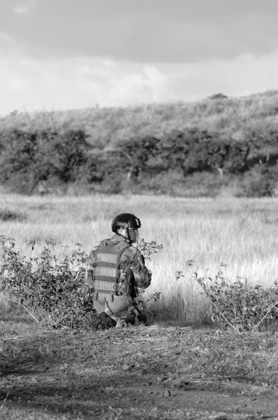 Exercice militaire parachutistes 2e RPIMa