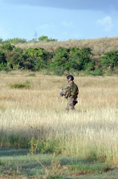 Exercice militaire parachutistes 2e RPIMa