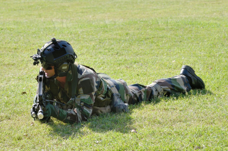 Demonstration militaires parachutistes 2e RPIMa