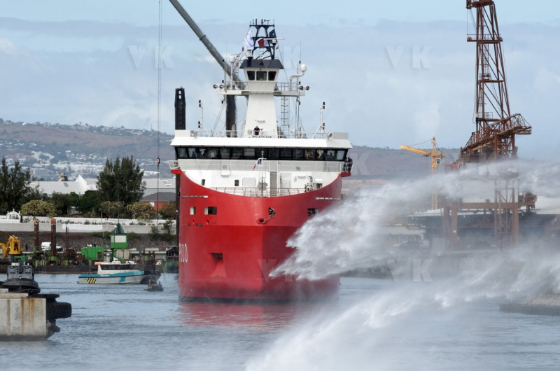 Arrivee du patrouilleur Astrolabe a La Reunion