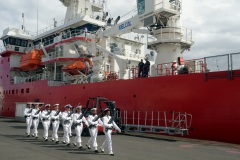 Arrivee du patrouilleur Astrolabe a La Reunion
