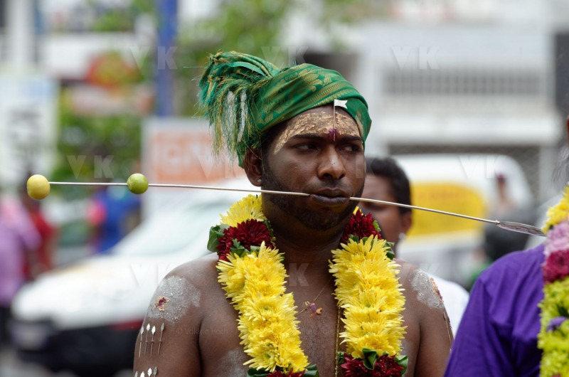 Celebration du Tai Poussam Cavadee a Saint-Louis, La Reunion