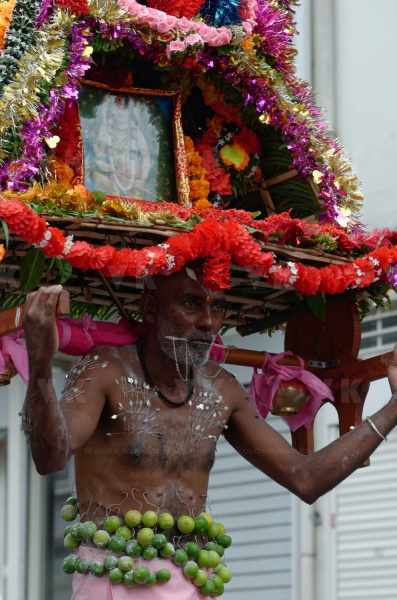 Celebration du Tai Poussam Cavadee a Saint-Louis, La Reunion