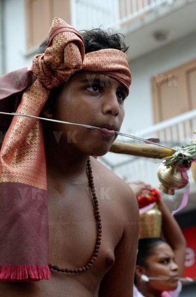 Celebration du Tai Poussam Cavadee a Saint-Louis, La Reunion