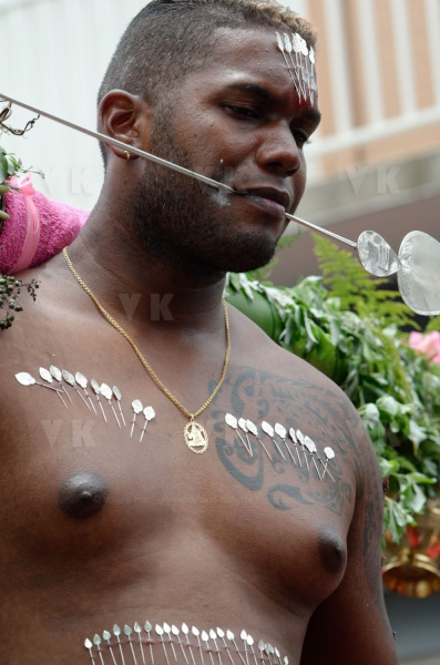 Celebration du Tai Poussam Cavadee a Saint-Louis, La Reunion
