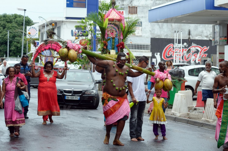 Celebration du Tai Poussam Cavadee a Saint-Louis, La Reunion