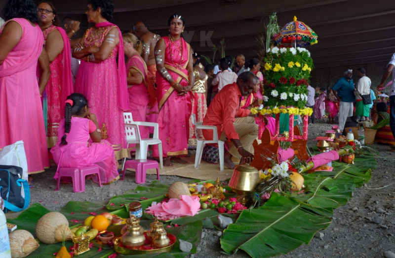 Celebration du Tai Poussam Cavadee a Saint-Louis, La Reunion