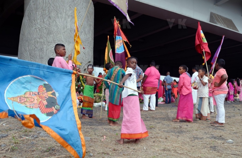 Celebration du Tai Poussam Cavadee a Saint-Louis, La Reunion