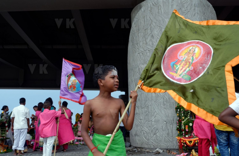 Celebration du Tai Poussam Cavadee a Saint-Louis, La Reunion