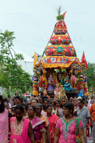 Celebration du Tai Poussam Cavadee a Saint-Louis, La Reunion