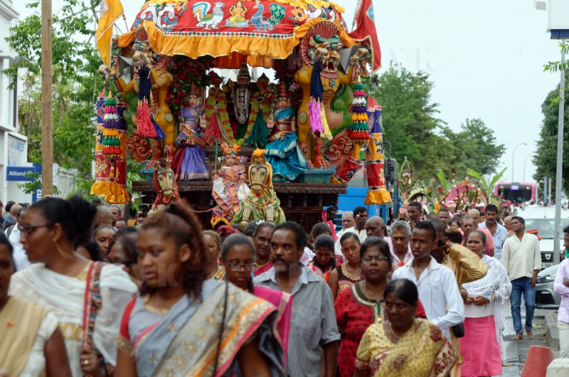 Celebration du Tai Poussam Cavadee a Saint-Louis, La Reunion