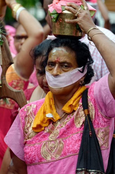 Celebration du Tai Poussam Cavadee a Saint-Louis, La Reunion