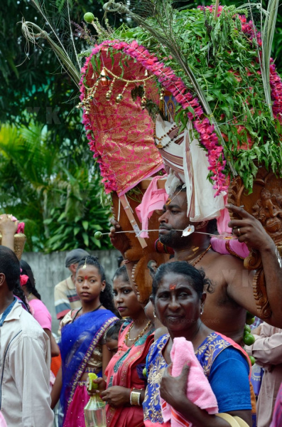 Celebration du Tai Poussam Cavadee a Saint-Louis, La Reunion