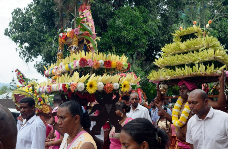 Celebration du Tai Poussam Cavadee a Saint-Louis, La Reunion