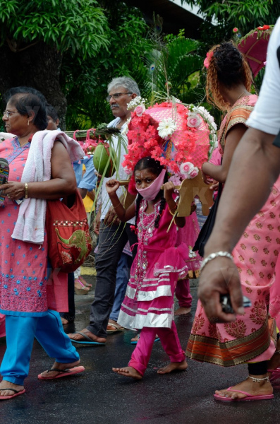 Celebration du Tai Poussam Cavadee a Saint-Louis, La Reunion