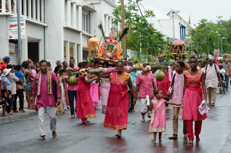 Celebration du Tai Poussam Cavadee a Saint-Louis, La Reunion