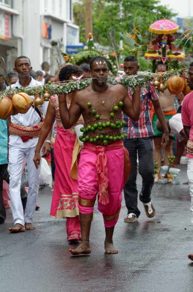 Celebration du Tai Poussam Cavadee a Saint-Louis, La Reunion