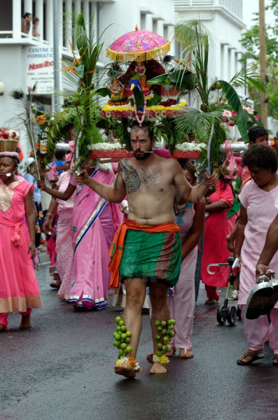 Celebration du Tai Poussam Cavadee a Saint-Louis, La Reunion
