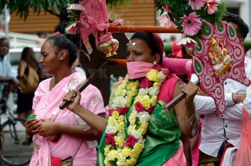 Celebration du Tai Poussam Cavadee a Saint-Louis, La Reunion