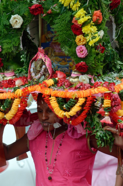 Celebration du Tai Poussam Cavadee a Saint-Louis, La Reunion