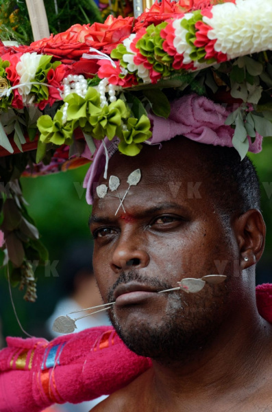 Celebration du Tai Poussam Cavadee a Saint-Louis, La Reunion