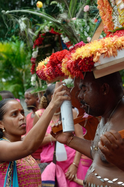 Celebration du Tai Poussam Cavadee a Saint-Louis, La Reunion
