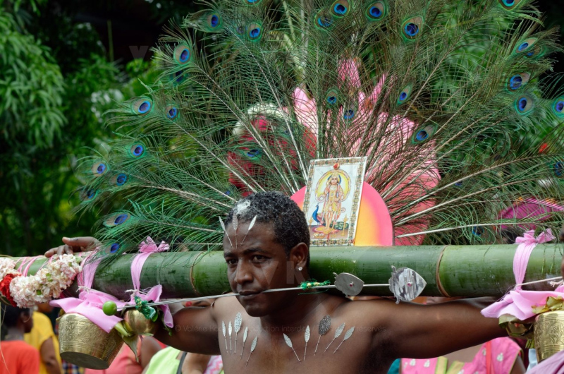 Celebration du Tai Poussam Cavadee a Saint-Louis, La Reunion