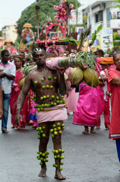 Celebration du Tai Poussam Cavadee a Saint-Louis, La Reunion