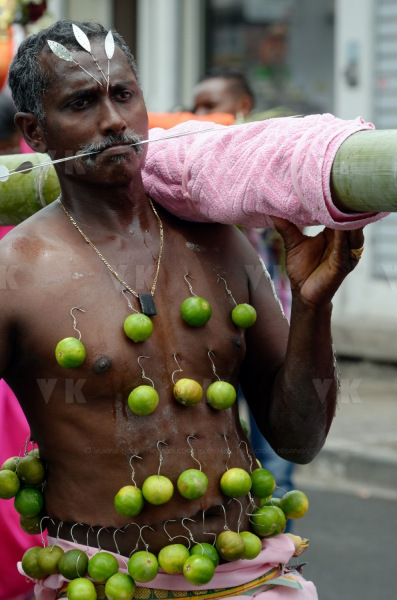 Celebration du Tai Poussam Cavadee a Saint-Louis, La Reunion