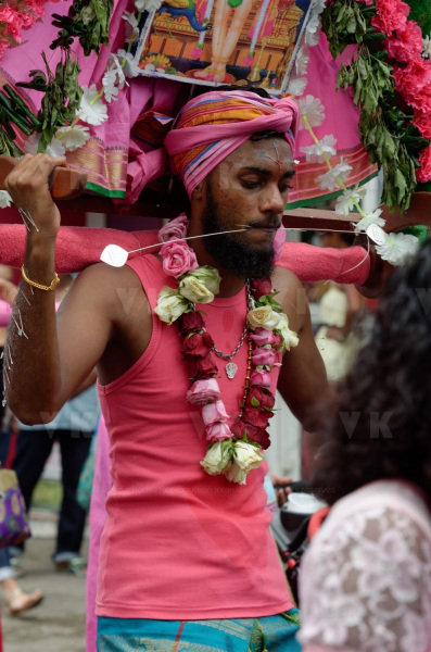 Celebration du Tai Poussam Cavadee a Saint-Louis, La Reunion