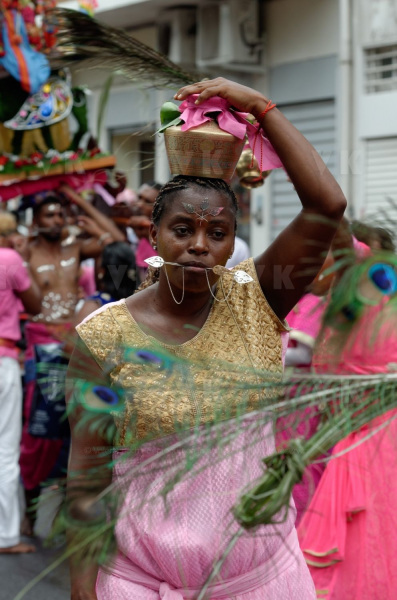 Celebration du Tai Poussam Cavadee a Saint-Louis, La Reunion