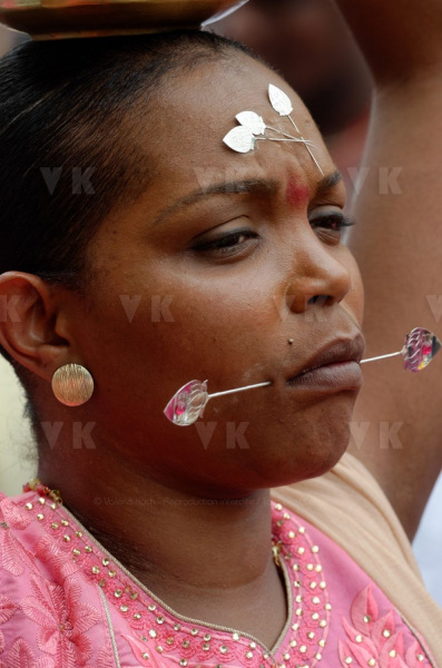 Celebration du Tai Poussam Cavadee a Saint-Louis, La Reunion