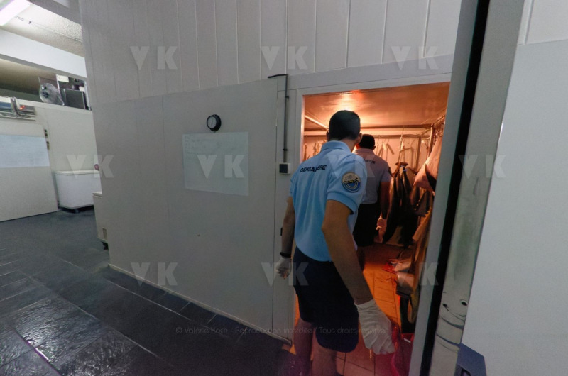 Controles sanitaires et administratifs par la Brigade Nautique Cotiere de gendarmerie