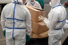 Chargement et desinfection du fret a destination de Mayotte - Loading and disinfection of freight bound for Mayotte
