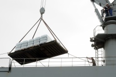 Chargement et desinfection du fret a destination de Mayotte - Loading and disinfection of freight bound for Mayotte