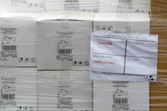 Chargement et desinfection du fret a destination de Mayotte - Loading and disinfection of freight bound for Mayotte