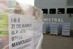 Chargement et desinfection du fret a destination de Mayotte - Loading and disinfection of freight bound for Mayotte