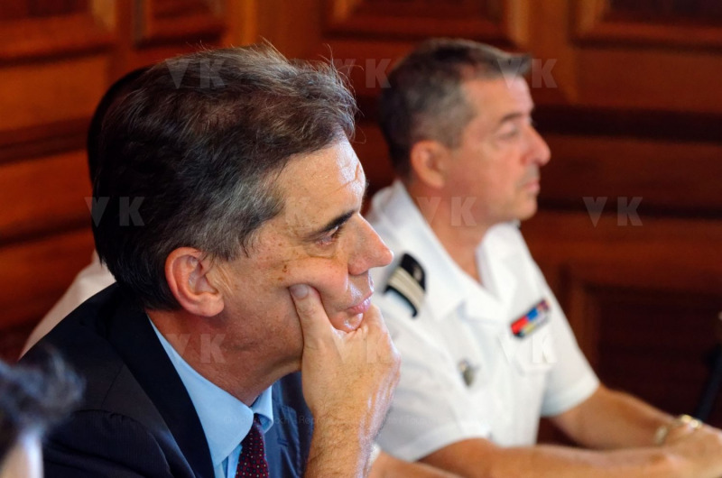 Dominique Sorain, prefect of Reunion, held a press conference on August 7, 2015 | prefecture in Saint-Denis